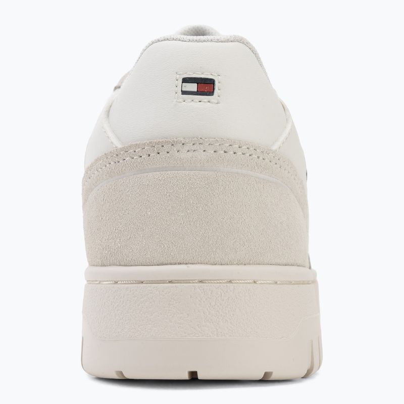 Férfi cipők Tommy Hilfiger Basket Core Leather Suede Mix ecru/street green 6