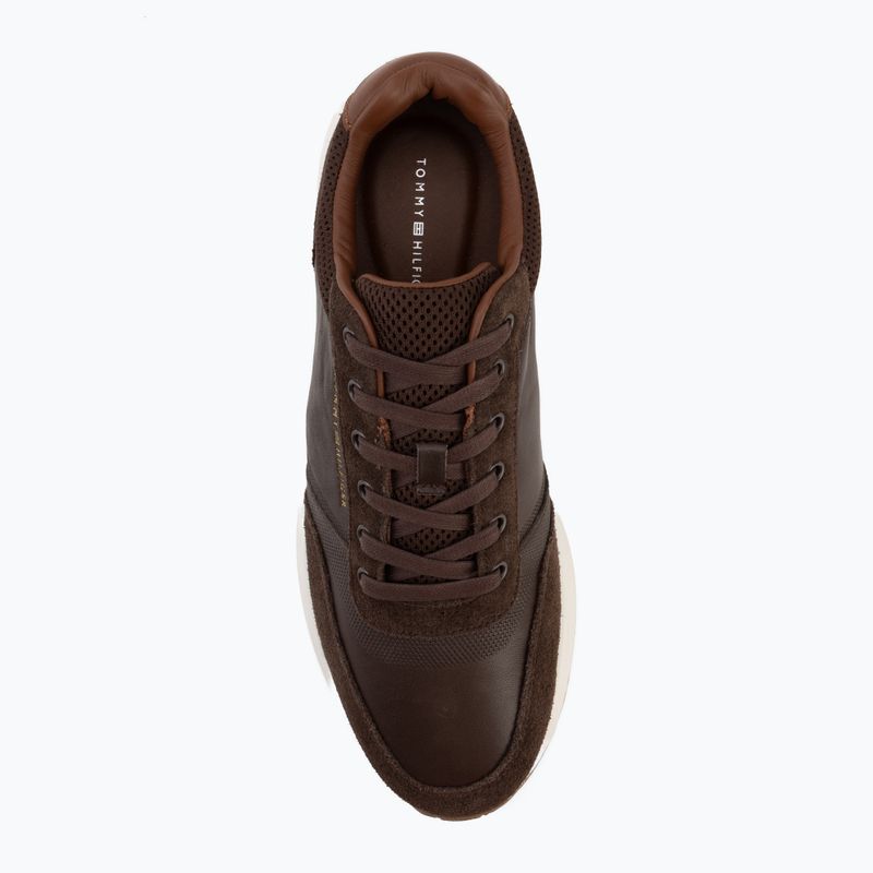 Férfi cipők Tommy Hilfiger Runner Suede Mix cocoa tracksuits 5
