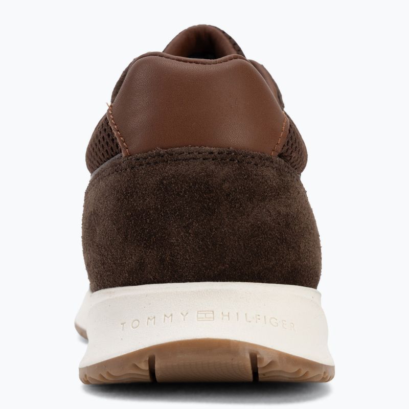 Férfi cipők Tommy Hilfiger Runner Suede Mix cocoa tracksuits 6