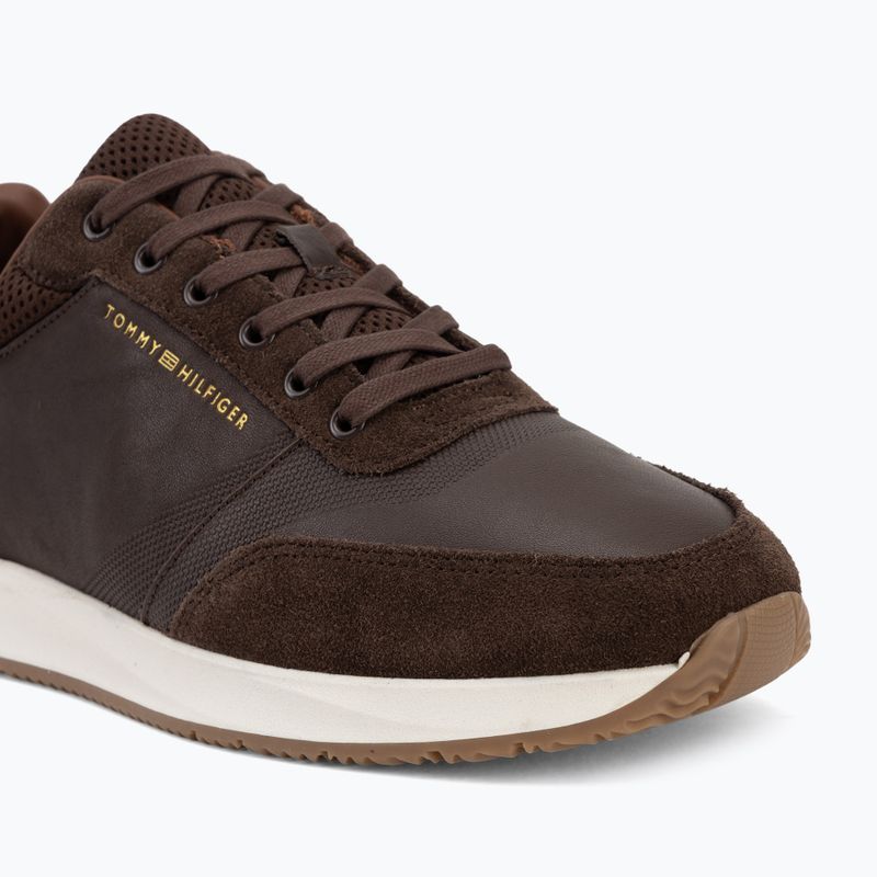 Férfi cipők Tommy Hilfiger Runner Suede Mix cocoa tracksuits 7