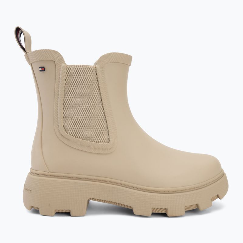 Női gumicsizma Tommy Hilfiger Rubber Flag Cleated classic beige 2