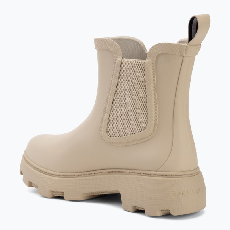 Női gumicsizma Tommy Hilfiger Rubber Flag Cleated classic beige 3