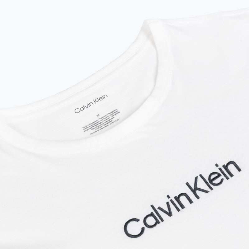 Férfi póló Calvin Klein 000NM2748E Crew Neck classic white w/ blue nights 3
