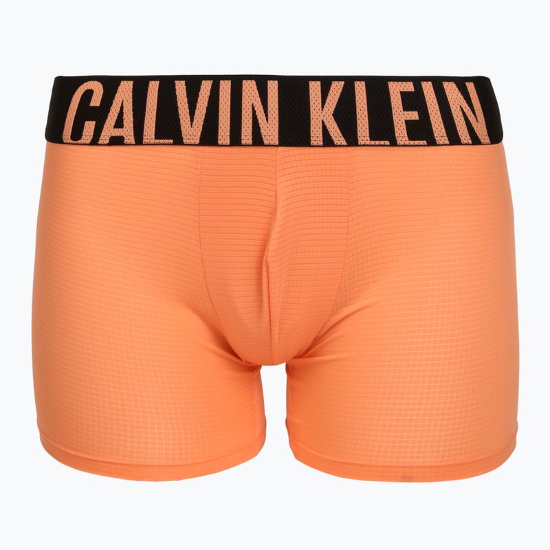 Férfi boxer nadrág Calvin Klein LV00NB4665 Boxer Brief black/olive night/orange frosting 2