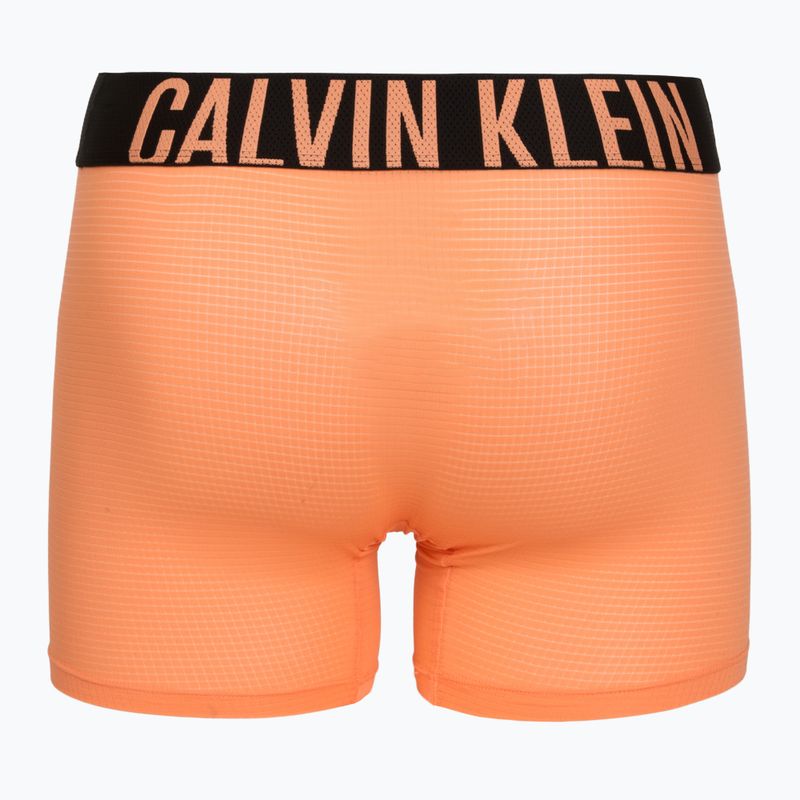 Férfi boxer nadrág Calvin Klein LV00NB4665 Boxer Brief black/olive night/orange frosting 3