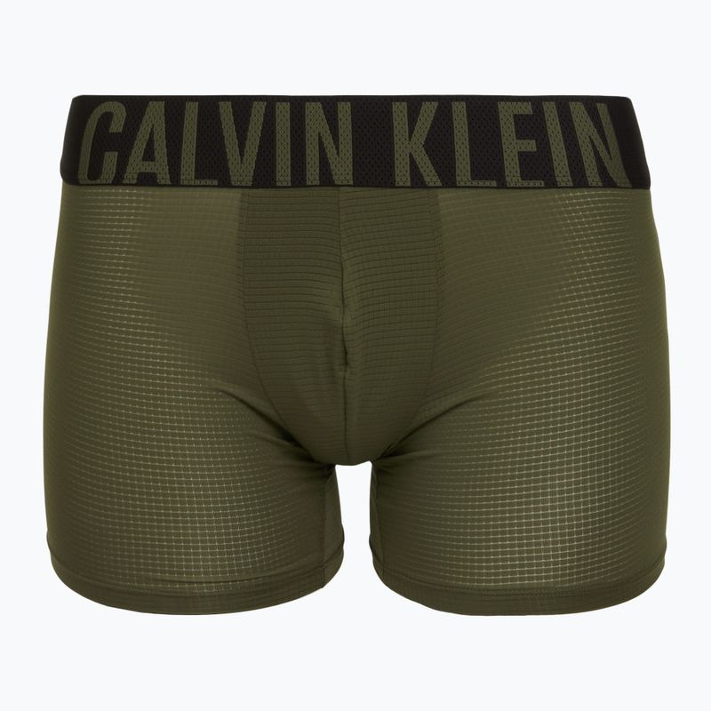 Férfi boxer nadrág Calvin Klein LV00NB4665 Boxer Brief black/olive night/orange frosting 6