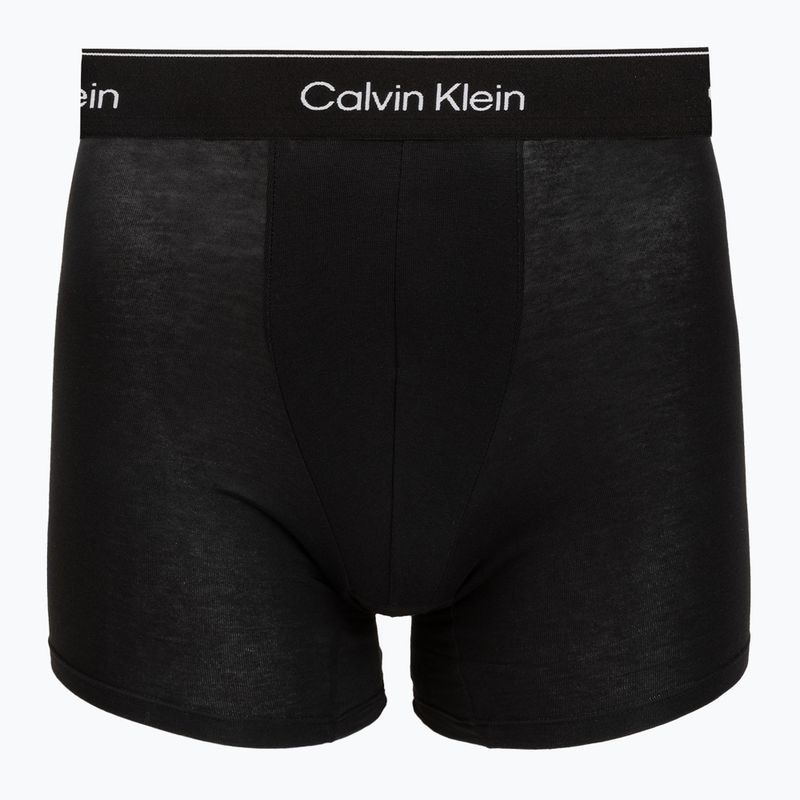 Férfi boxer nadrág Calvin Klein LV00NB4394 Brief black/harbor mist/dark purple w/ dt 2