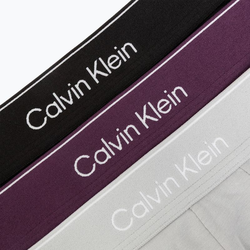 Férfi boxer nadrág Calvin Klein LV00NB4394 Brief black/harbor mist/dark purple w/ dt 6