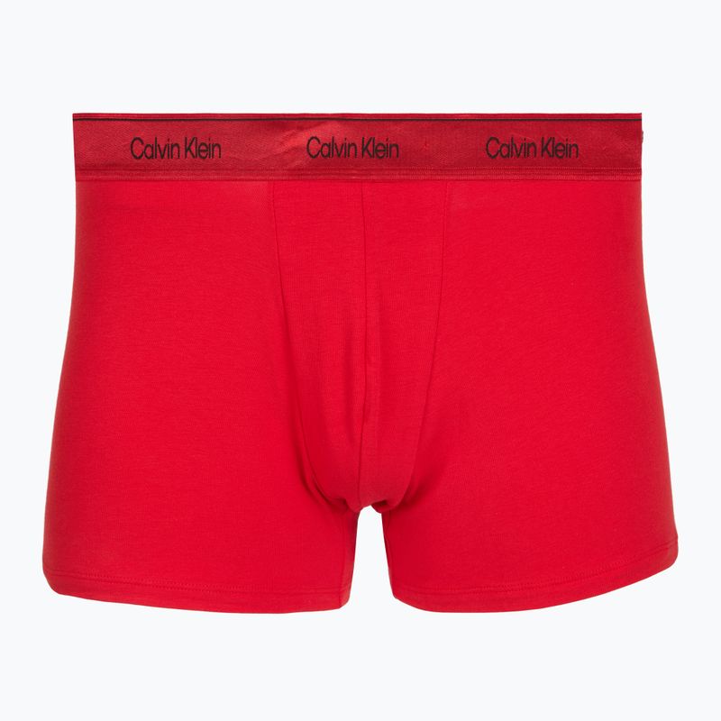 Férfi boxer nadrág Calvin Klein LV00NB4575 Trunk black/goji berry/black 2