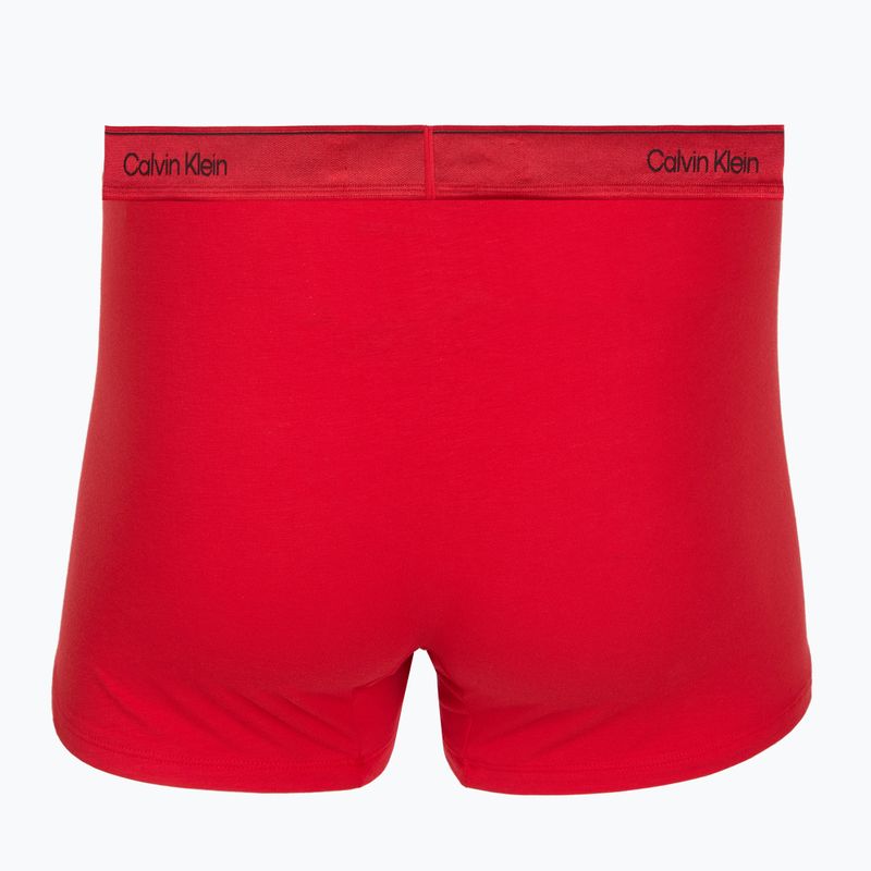 Férfi boxer nadrág Calvin Klein LV00NB4575 Trunk black/goji berry/black 4