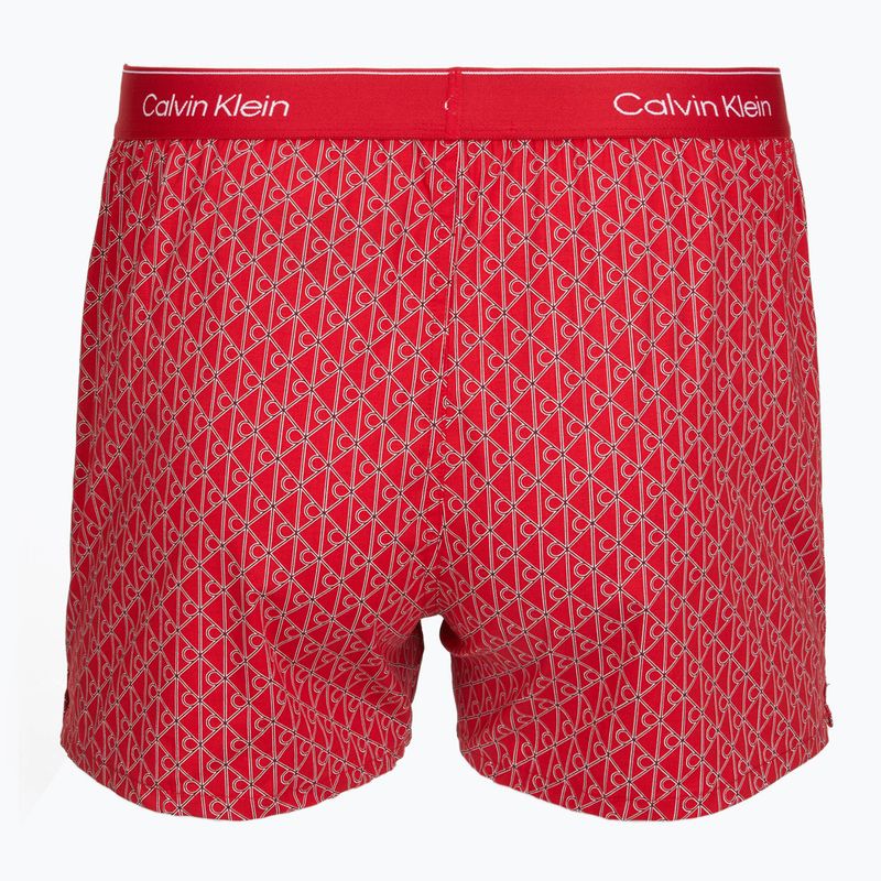 Férfi boxer nadrág Calvin Klein LV00NB4727 Boxer Slim black/prep emblem goji berry/grisai 3
