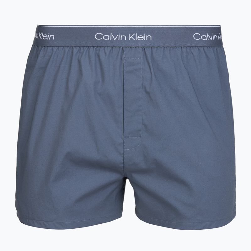 Férfi boxer nadrág Calvin Klein LV00NB4727 Boxer Slim black/prep emblem goji berry/grisai 5