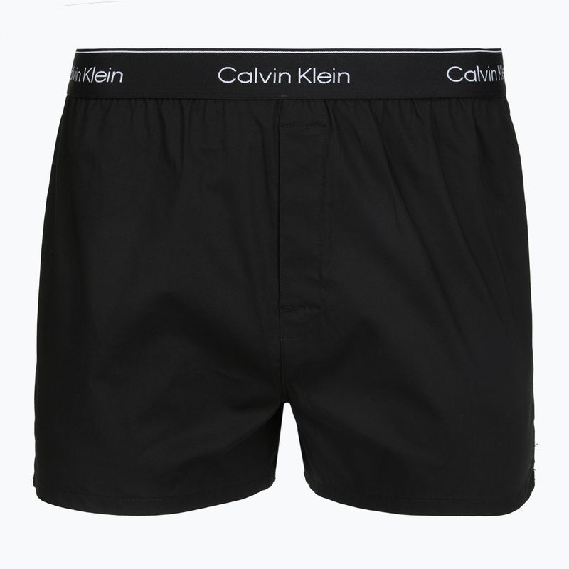 Férfi boxer nadrág Calvin Klein LV00NB4727 Boxer Slim black/prep emblem goji berry/grisai 6