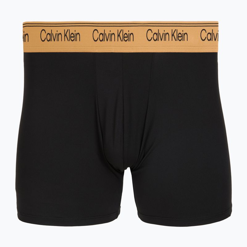 Férfi boxer nadrág Calvin Klein LV00NB4410 Brief black w/bronze flash wb/black/oliv 2
