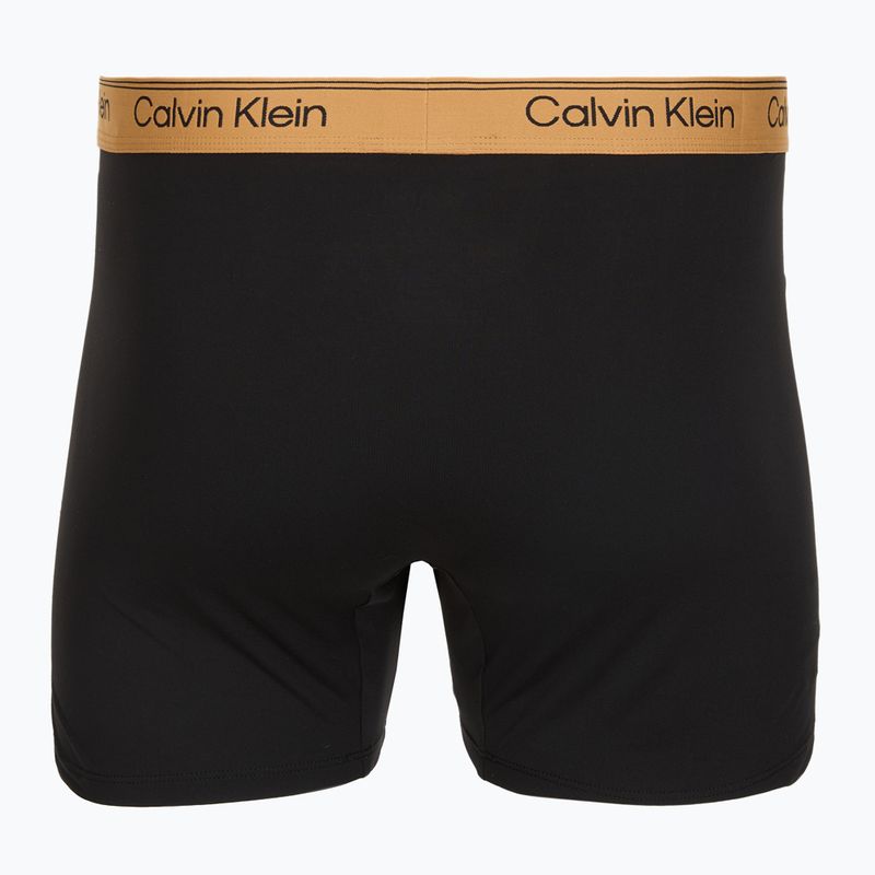Férfi boxer nadrág Calvin Klein LV00NB4410 Brief black w/bronze flash wb/black/oliv 5