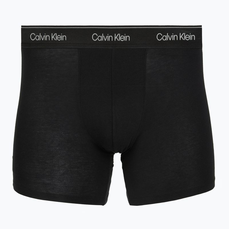 Férfi boxer nadrág Calvin Klein LV00NB4576 Boxer Brief black/goji berry/black 3