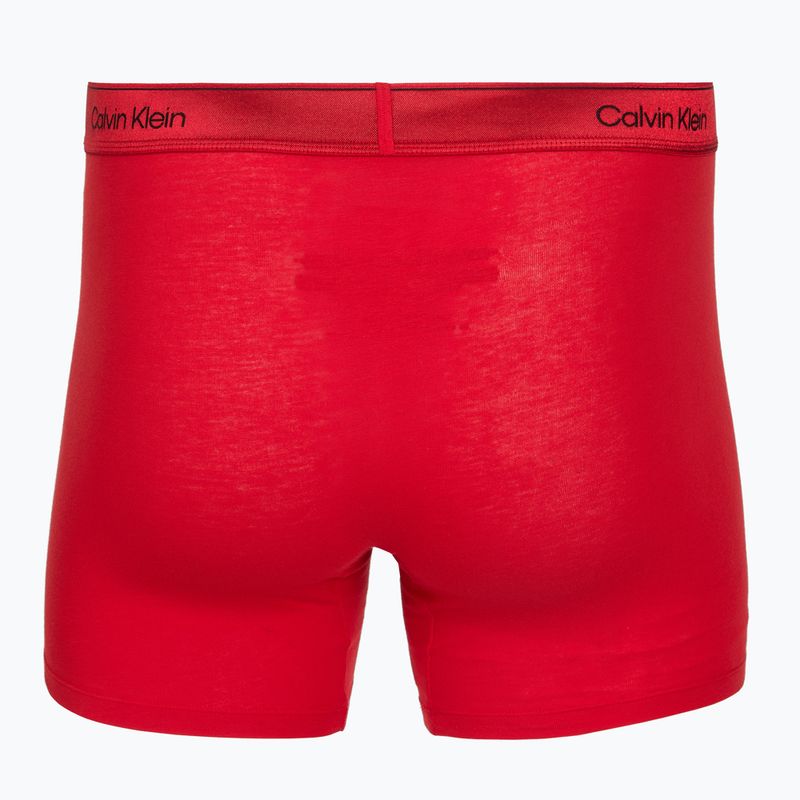 Férfi boxer nadrág Calvin Klein LV00NB4576 Boxer Brief black/goji berry/black 4