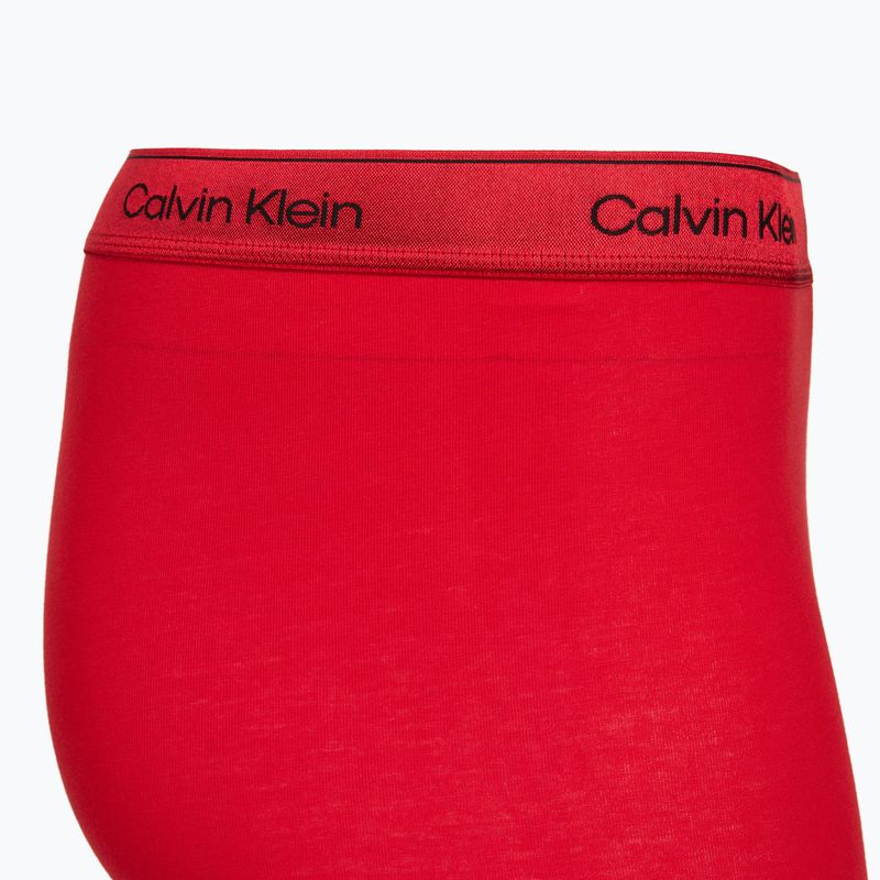 Férfi boxer nadrág Calvin Klein LV00NB4576 Boxer Brief black/goji berry/black 5