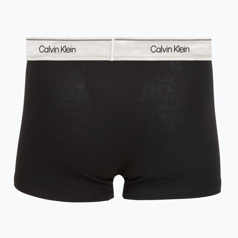 Férfi boxer nadrág Calvin Klein LV00NB4730 Trunk black w/ silver haze wbs 2