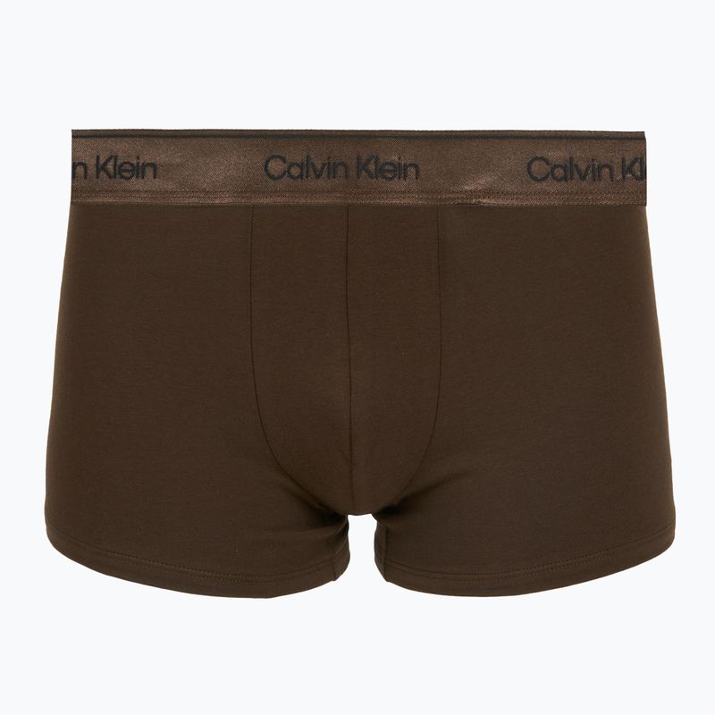 Férfi boxer nadrág Calvin Klein LV00NB4575 Trunk black/brown cork/river sand 3