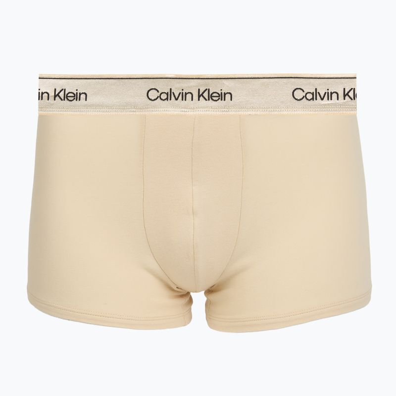 Férfi boxer nadrág Calvin Klein LV00NB4575 Trunk black/brown cork/river sand 4