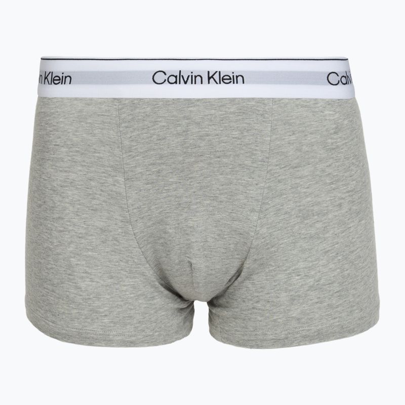 Férfi boxer nadrág Calvin Klein LV00NB4437 Relaxed Fit Trunk grey heather/black/classic white 5