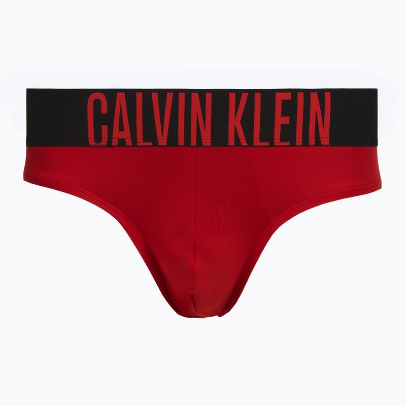Férfi boxeralsó Calvin Klein 000NB3610A Hip Brief black/goji berry/aqua blue 3