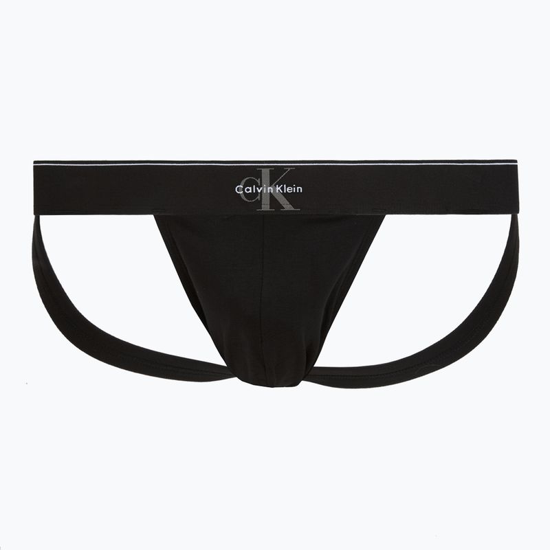 Férfi boxeralsó Calvin Klein LV00NB4644 Jock Strap black bodies w/ granite gray/poseid 2