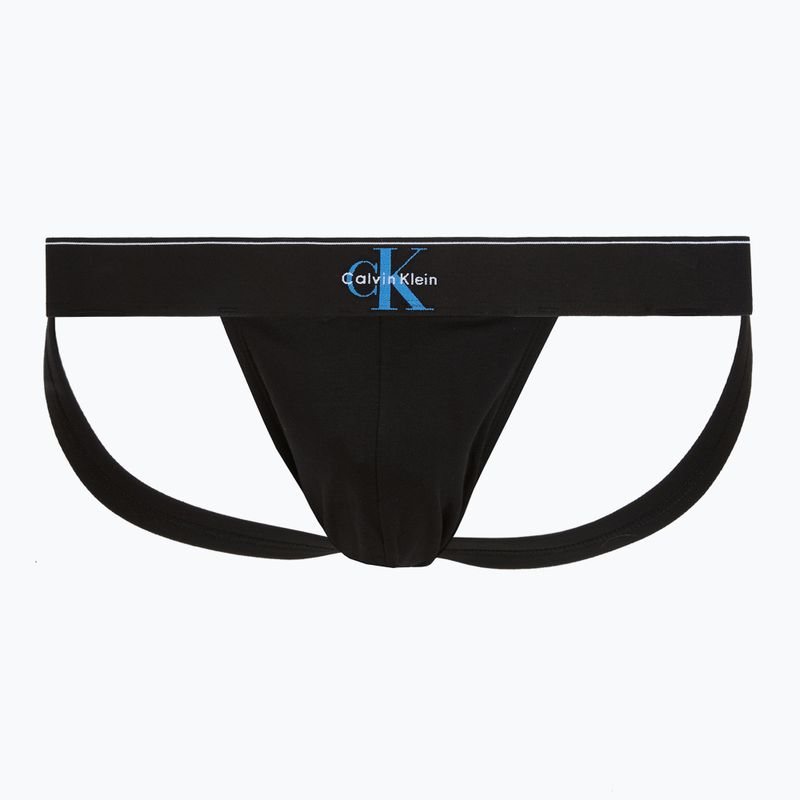 Férfi boxeralsó Calvin Klein LV00NB4644 Jock Strap black bodies w/ granite gray/poseid 4