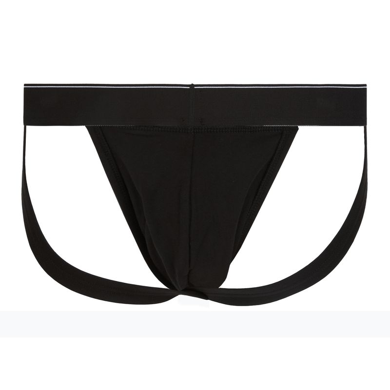 Férfi boxeralsó Calvin Klein LV00NB4644 Jock Strap black bodies w/ granite gray/poseid 5