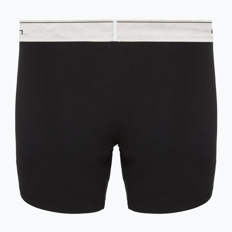 Férfi boxer nadrág Calvin Klein LV00NB4731 Boxer Brief black w/ silver haze wbs 3