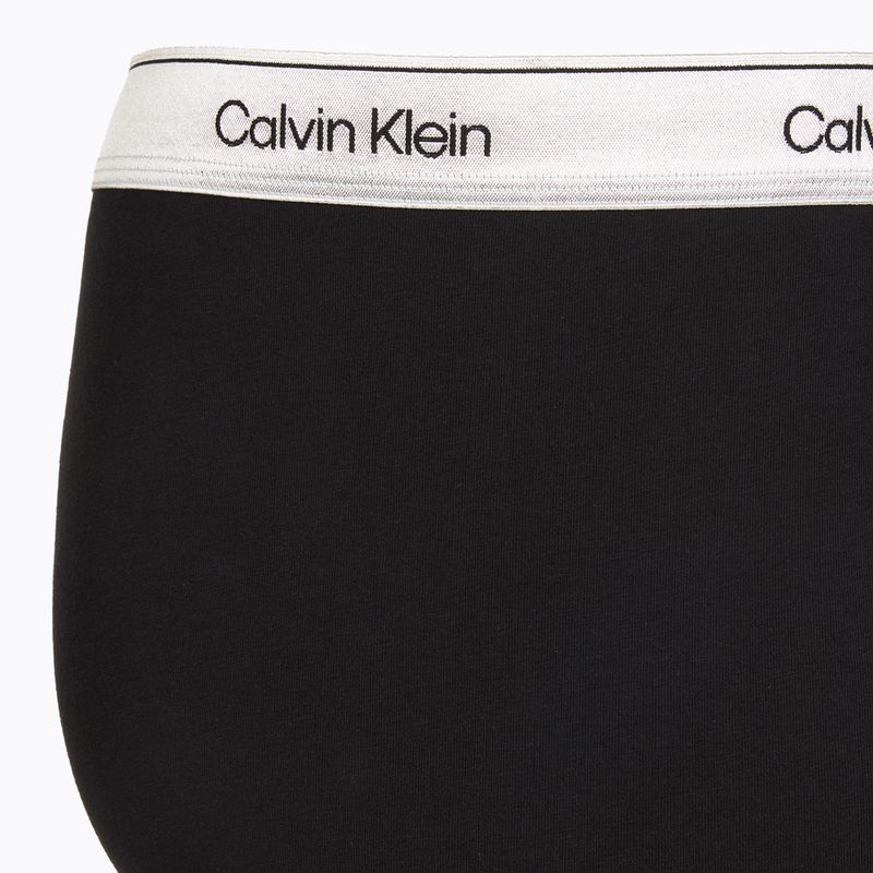 Férfi boxer nadrág Calvin Klein LV00NB4731 Boxer Brief black w/ silver haze wbs 4