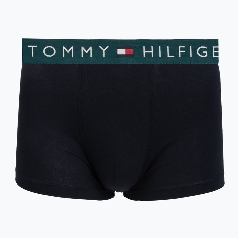 Férfi boxer nadrág Tommy Hilfiger Trunk WB 3 pack nb//saf canvas/mnty grey/deep spru 2