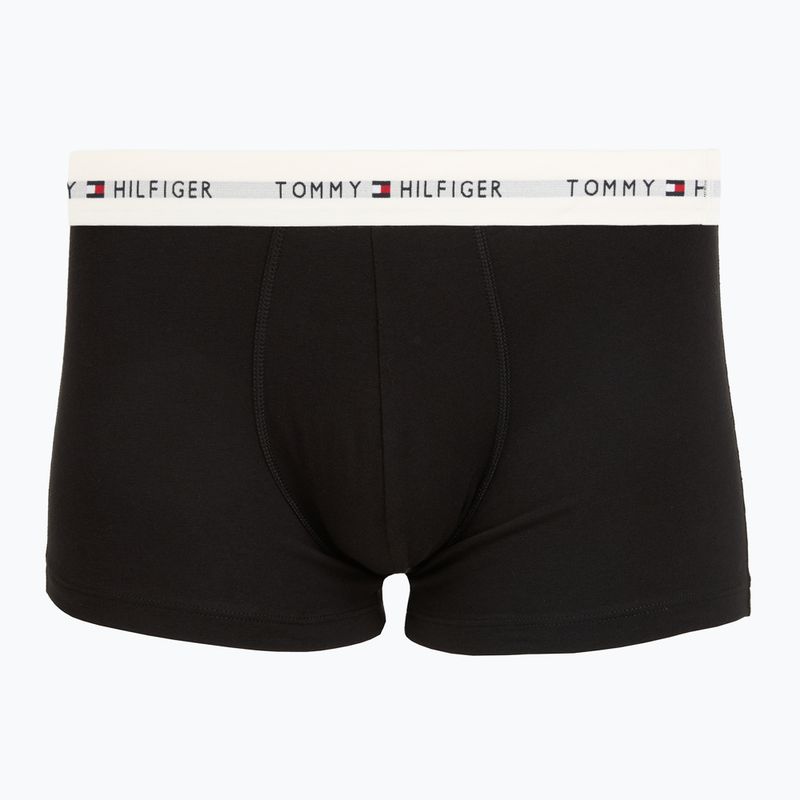 Férfi boxer nadrág Tommy Hilfiger Trunk WB 3 pack nb//opu blu/orna green/ivory silk 2