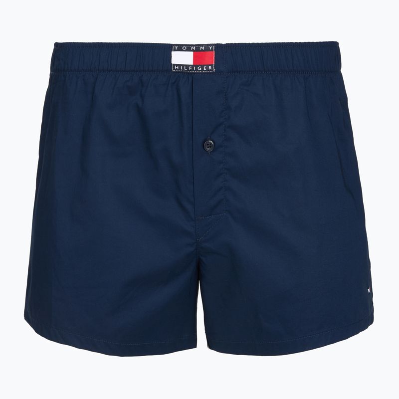 Férfi boxer nadrág Tommy Hilfiger Woven Boxer Print 3 pack chambray flag/carb navy/c navy flag 2