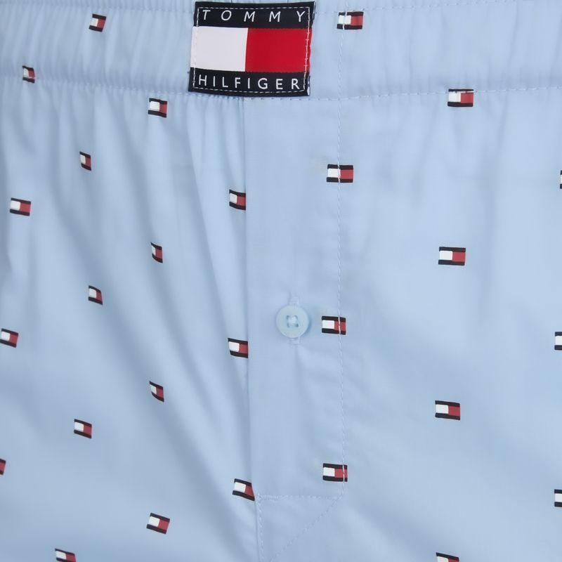 Férfi boxer nadrág Tommy Hilfiger Woven Boxer Print 3 pack chambray flag/carb navy/c navy flag 7