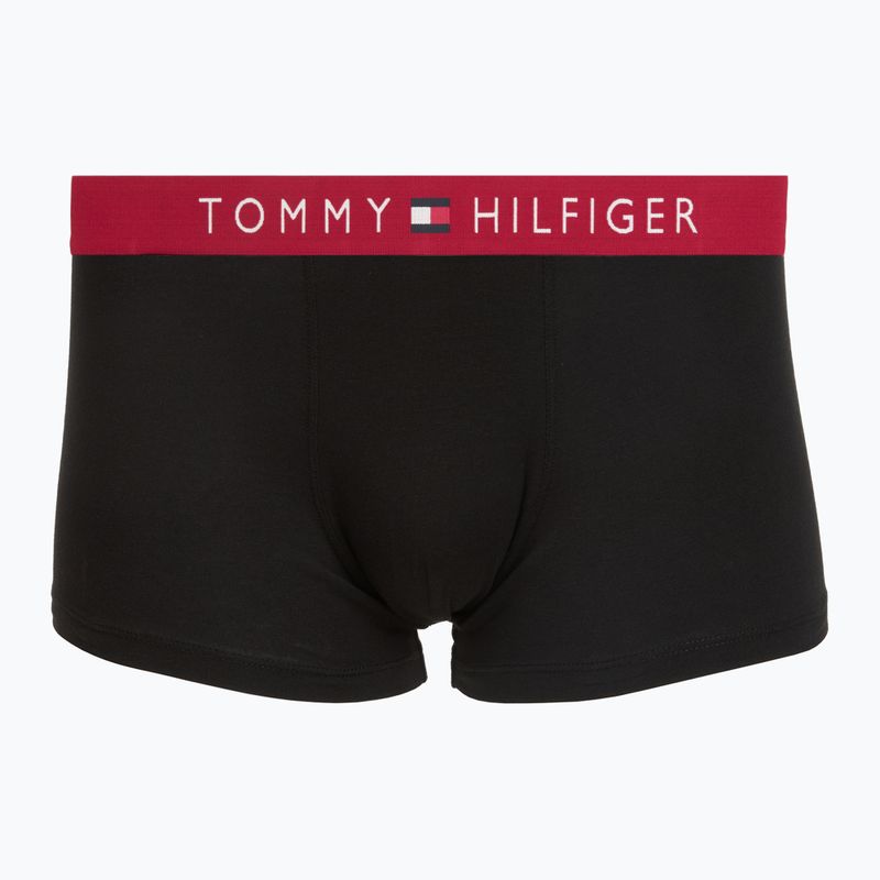 Férfi boxer nadrág Tommy Hilfiger Trunk WB 3 pack medium red/rasp juice/burgundy 3