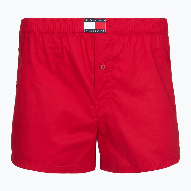 Férfi boxer nadrág Tommy Hilfiger Woven Boxer Print 3 pack rwb foulard/med red/rwb w chck 3