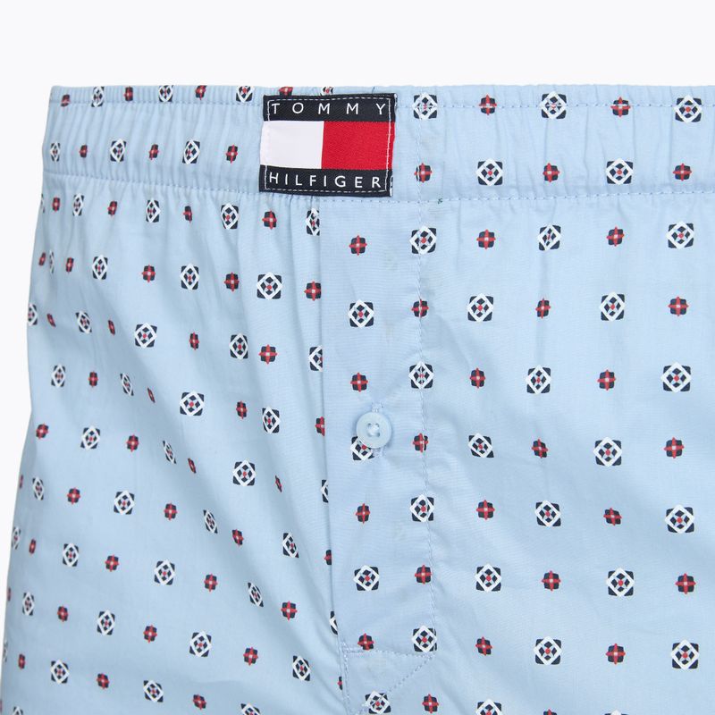 Férfi boxer nadrág Tommy Hilfiger Woven Boxer Print 3 pack rwb foulard/med red/rwb w chck 7