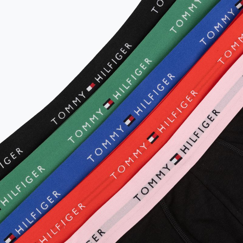 Férfi boxer nadrág Tommy Hilfiger Trunk WB 5 pack black/fr red/bon pk/als green/no blue 8