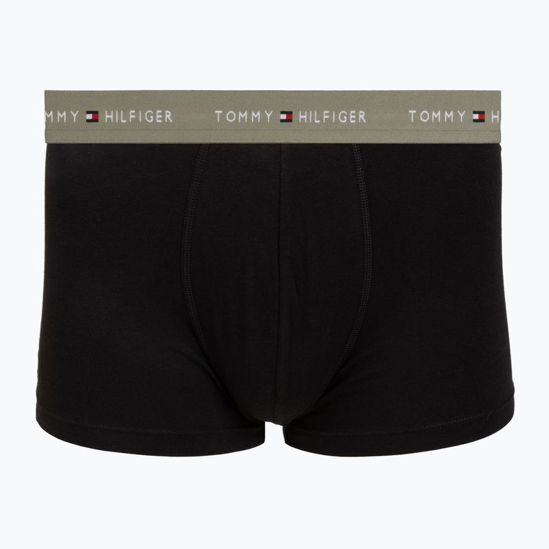 Férfi boxer nadrág Tommy Hilfiger Trunk WB 3 pack utility sage/black/bonita pink 3