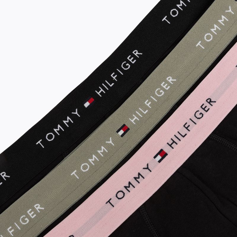 Férfi boxer nadrág Tommy Hilfiger Trunk WB 3 pack utility sage/black/bonita pink 6