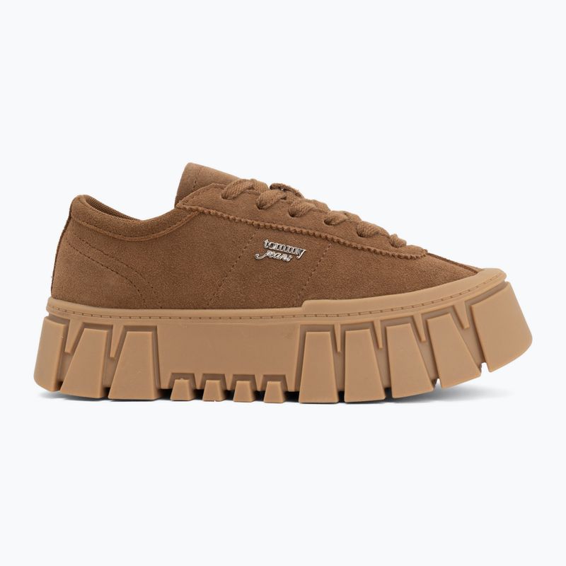 Női cipők Tommy Jeans Platform Sneaker Suede warm khaki 2