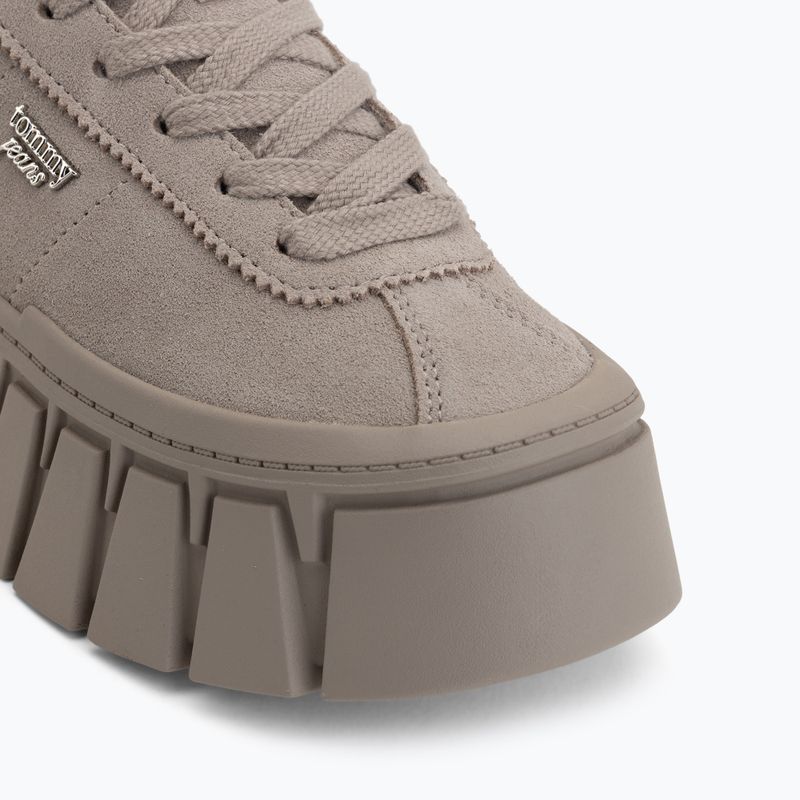 Női cipők Tommy Hilfiger TJW Platform Sneaker Suede limeston dust 7