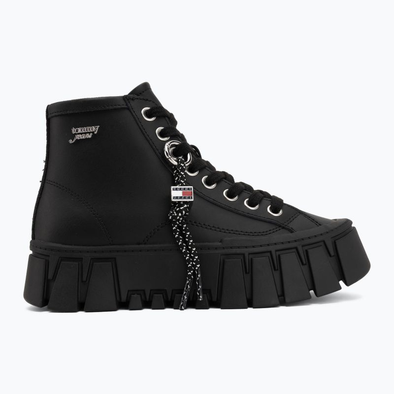 Női cipők Tommy Jeans Platform Sneaker Leather Mc black 2