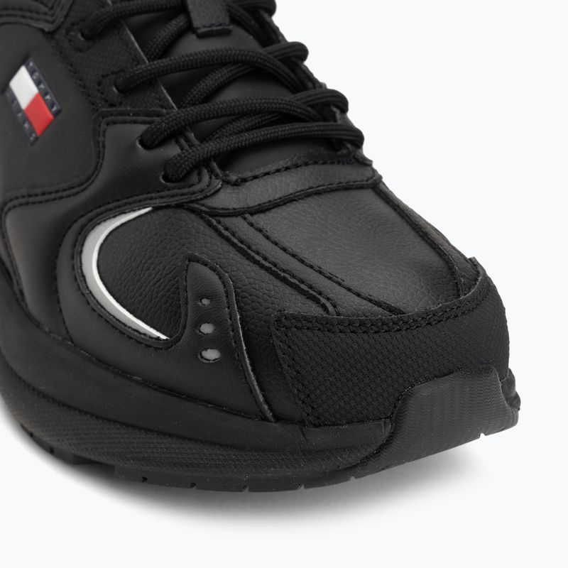 Férfi cipők Tommy Jeans Runn Leather triple black 7