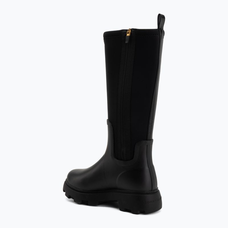 Női gumicsizma Tommy Hilfiger Stamp Warm Knee black 3