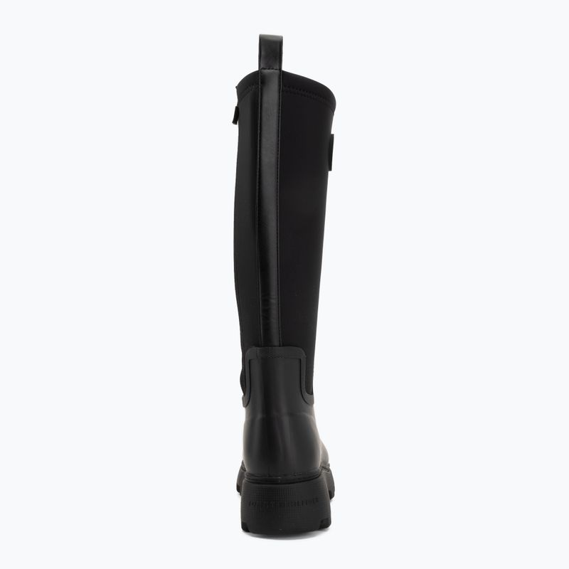 Női gumicsizma Tommy Hilfiger Stamp Warm Knee black 6