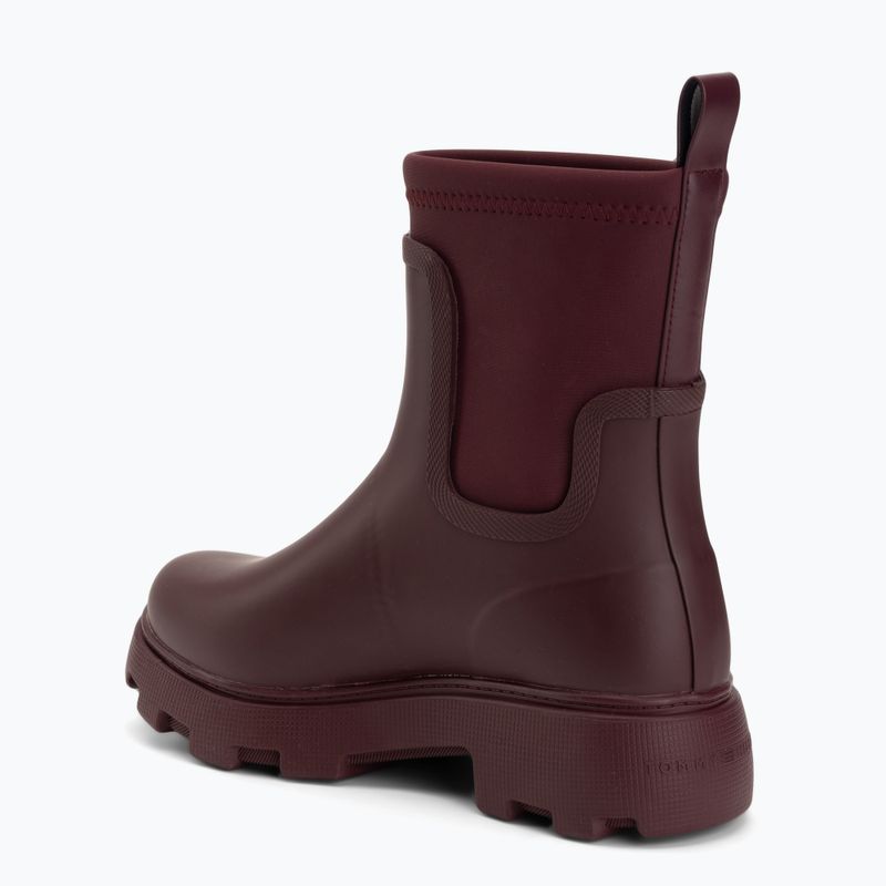Női gumicsizma Tommy Hilfiger Stamp Warm Ankle oxblood 3