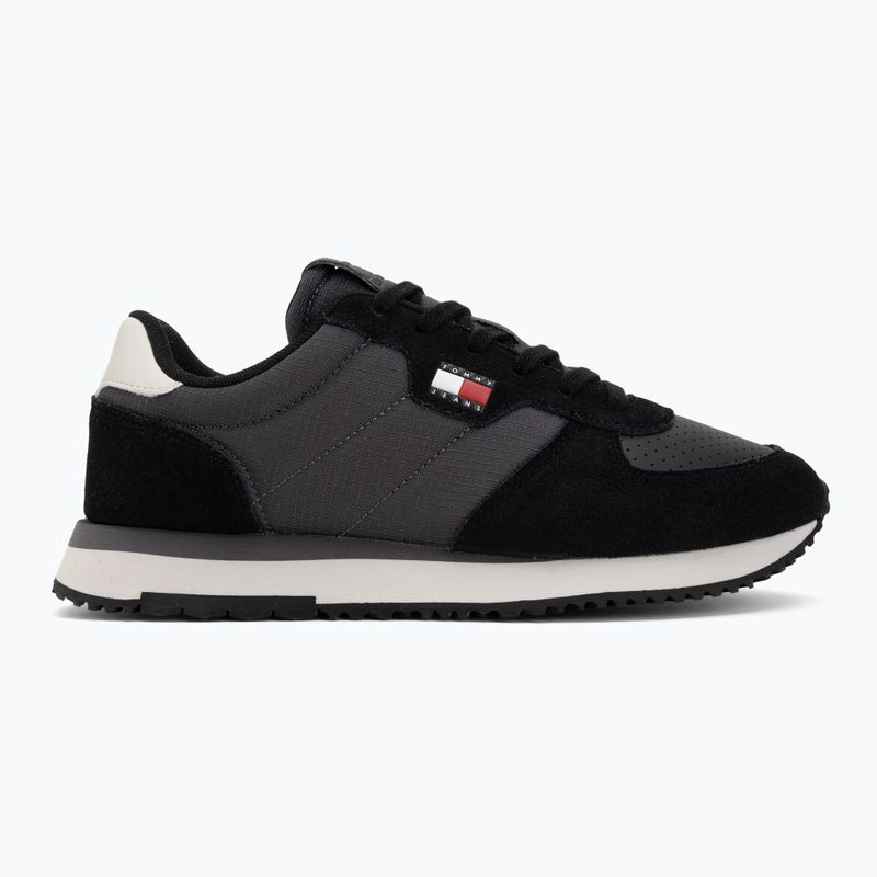 Férfi cipők Tommy Jeans Runner Flag Mix washed black/stratus grey 2